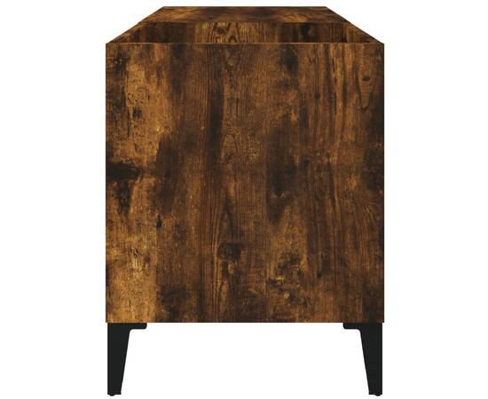 Dulap pentru discuri stejar afumat 84,5x38x48 cm lemn prelucrat, 6 image