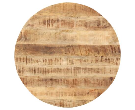 Blat de masă, 40 cm, lemn masiv de mango, rotund, 15-16 mm