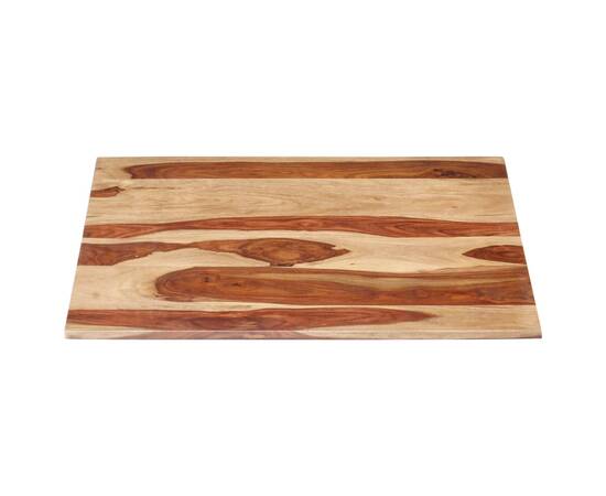 Blat de masă, 60x60 cm, lemn masiv sheesham, 15-16 mm, 3 image