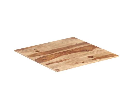 Blat de masă, 60x60 cm, lemn masiv sheesham, 15-16 mm, 7 image