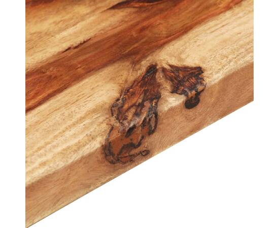 Blat de masă, 70 x 80 cm, lemn masiv sheesham, 25-27 mm, 5 image