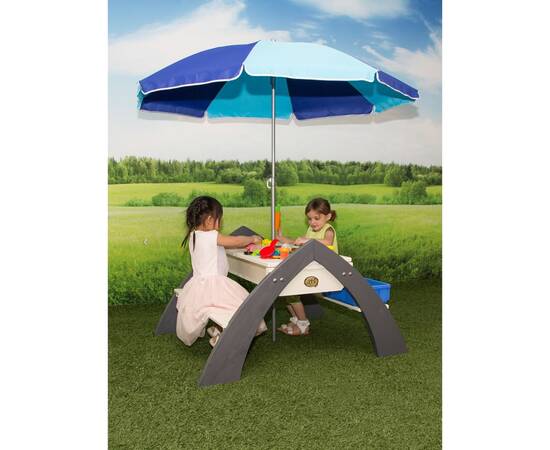 Axi masă de picnic pentru copii „delta”, gri și alb a031.023.00, 4 image