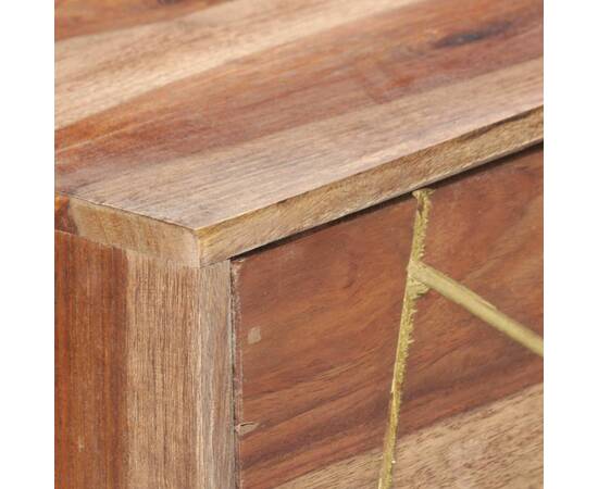 Birou de scris cu sertare, 100x55x75 cm, lemn masiv de sheesham, 2 image