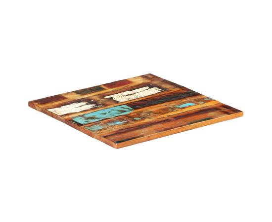Blat de masă pătrat, 70 x 70 cm, lemn masiv reciclat, 25-27 mm, 7 image
