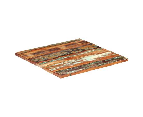 Blat de masă pătrat, 70 x 70 cm, lemn masiv reciclat, 25-27 mm, 8 image