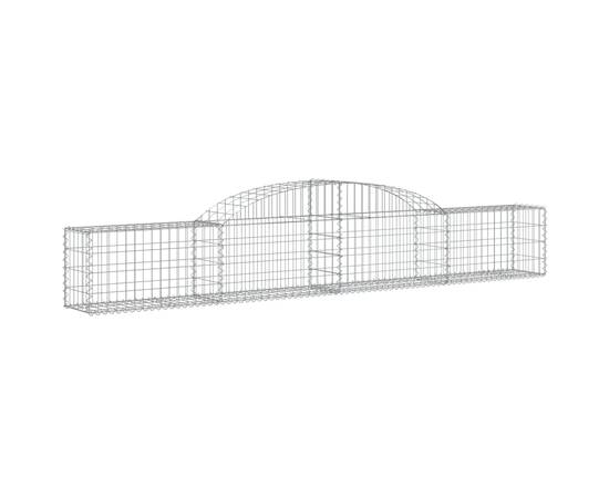 Coșuri gabion arcuite, 15 buc., 300x30x40/60cm, fier galvanizat, 3 image