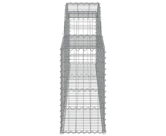 Coșuri gabion arcuite, 6 buc., 300x30x60/80 cm, fier galvanizat, 5 image