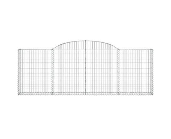 Coșuri gabion arcuite 6 buc, 300x30x100/120 cm fier galvanizat, 4 image