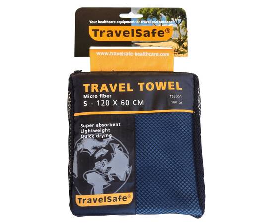 Travelsafe prosop de călătorie, albastru regal, microfibră, s, ts3051