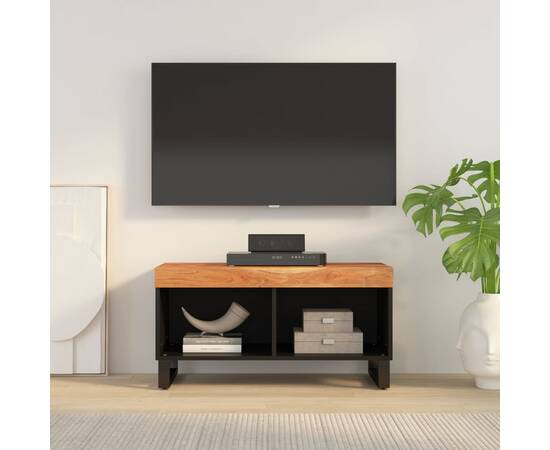 Comodă tv, 85x33x43,5 cm, lemn masiv de acacia