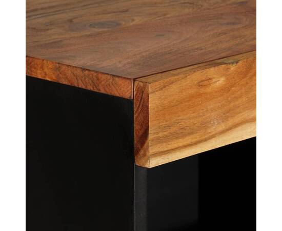 Dulap lateral, 85x33x107 cm, lemn masiv de acacia, 5 image