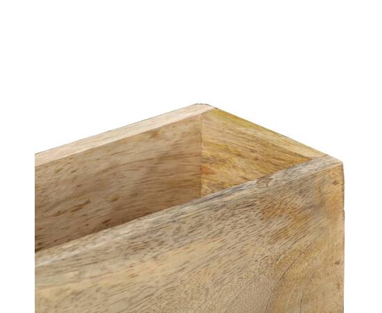Raft de perete pentru reviste 30x11x72 cm lemn masiv de mango, 4 image