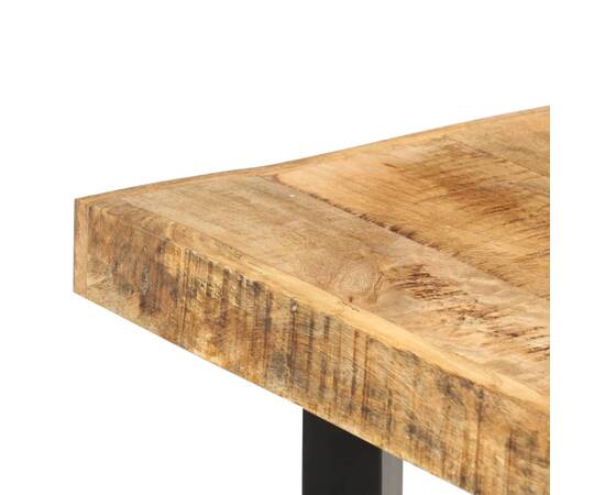 Masă de bar, 150x70x107 cm, lemn de mango nefinisat, 5 image