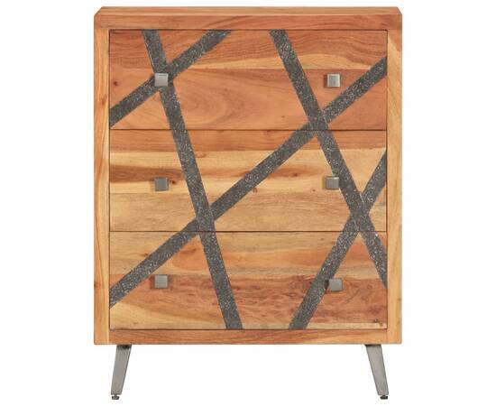 Servantă, 60x30x75 cm, lemn masiv de acacia, 3 image