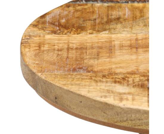 Taburete de bar, 2 buc., lemn de mango nefinisat, 3 image