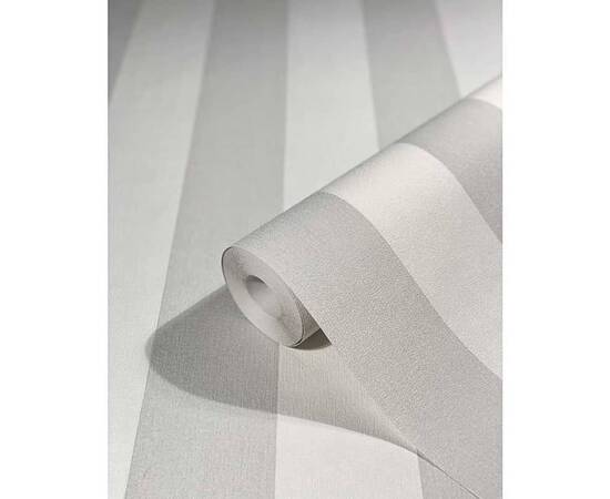 Noordwand tapet „topchic stripes” gri deschis și alb, 3 image