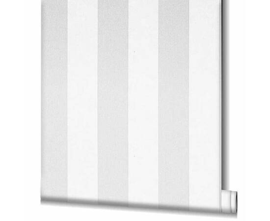 Noordwand tapet „topchic stripes” gri deschis și alb, 2 image