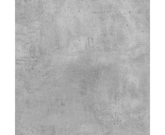Cadru de pat, gri beton, 160x200 cm, lemn prelucrat, 8 image