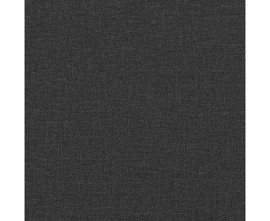 Canapea extensibilă, negru, material textil, 11 image