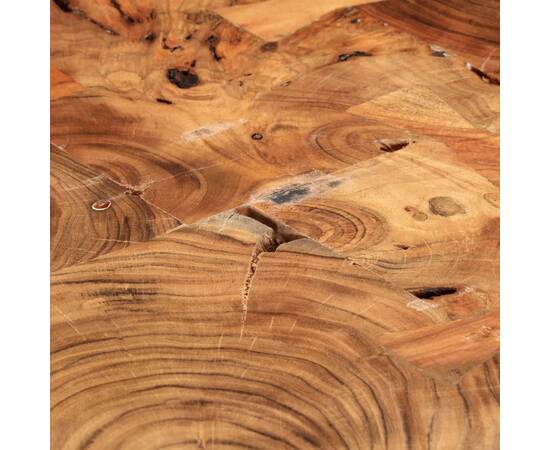 Masă de bar din buștean, 90x54x105 cm, lemn masiv de acacia, 5 image