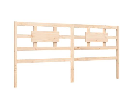 Cadru de pat cu tăblie 6ft super king, lemn masiv, 9 image