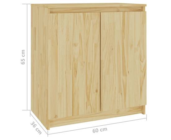 Dulap lateral, 60x36x65 cm, lemn masiv de pin, 8 image