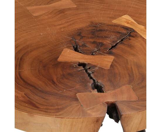 Masă de bar din bușteni, Ø53x105 cm, lemn masiv de acacia, 4 image