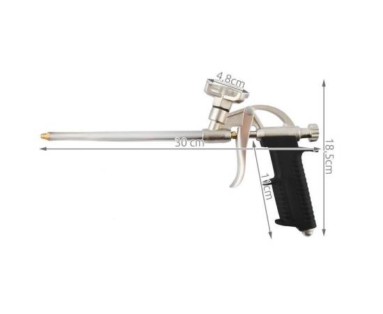 Pistol aplicat spuma, metalic, 30x18.5 cm, 4 image