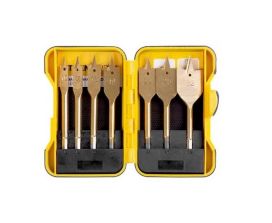 Burghiu plat pentru lemn, set 7 buc, 10-32 mm, strend pro