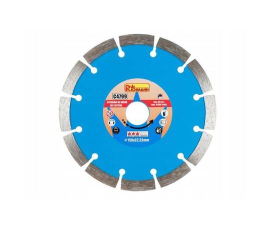 Disc diamantat segmentat, beton, taiere uscata,150 mm/22.23 mm, richmann exclusive