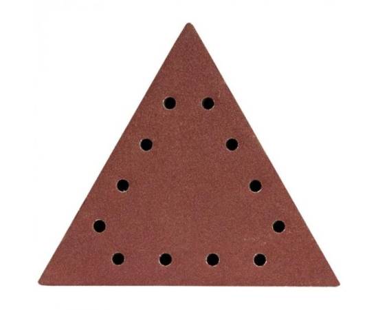 Abrazive/smirghel triunghiular pentru slefuitor perete, cu scai, gauri, p240, set 5 buc, 285 mm, dedra