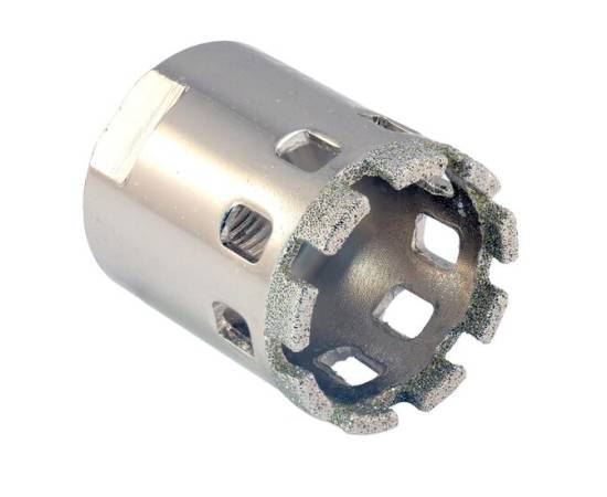 Carota diamantata, vacuum brazed, pentru placi ceramice, sticla, piatra, teracota, m14, 20 mm, dedra