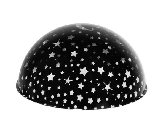 Lampa de noptiera cu proiector, pentru copii, cupola rotativa, 2 moduri, negru, 230v/4xaaa, 11.5x10 cm, 7 image