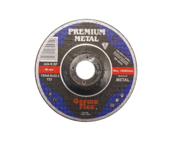 Disc polizat metal, 125x6 mm, premium metal, germa flex