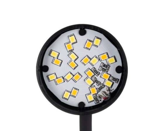 Lampa de birou cu clips, brat flexibil, 3 culori lumina, 10 niveluri, usb, negru, 45 cm, izoxis, 2 image