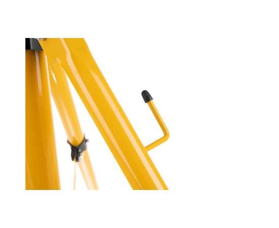 Trepied proiector dublu, inaltime reglabila, metalic, galben, 49.5x55/155 cm, isotrade, 9 image