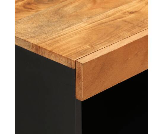 Dulap lateral, 60x33x75 cm, lemn masiv de acacia, 6 image