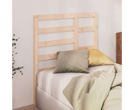 Tăblie de pat, 106x4x104 cm, lemn masiv de pin