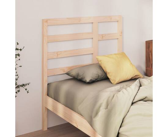 Tăblie de pat, 106x4x104 cm, lemn masiv de pin, 3 image