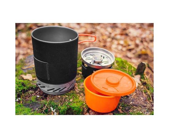 Aragaz camping, portabil, cu gaz, aprindere piezo, 3 in 1, 2200 w, inox, cu oala, neo, 8 image