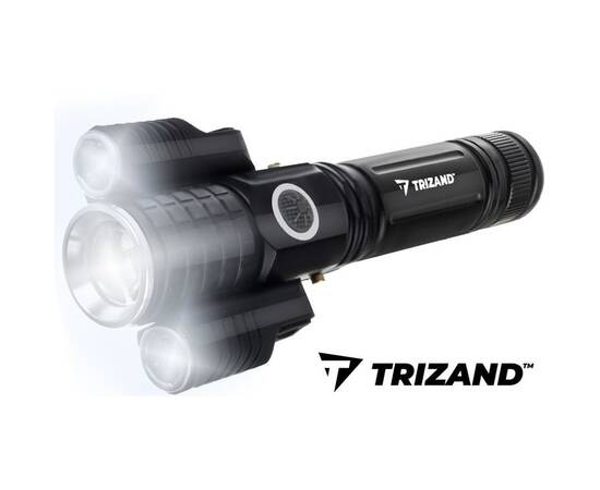 Lanterna aluminiu, led t6 + cree, 300 lm, zoom, usb, trizand, 9 image