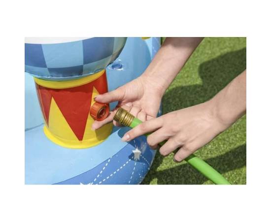 Piscina gonflabila pentru copii, de joaca, cu tobogan, 228x206x84 cm, bestway little astronaut, 2 image