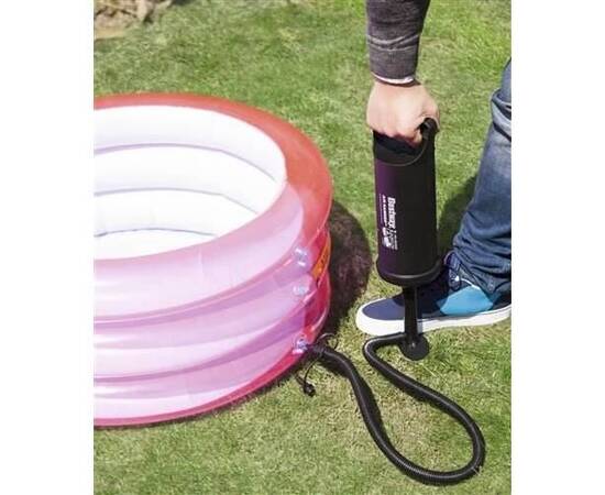 Pompa aer manuala pentru saltele si piscina gonflabila, cu 3 varfuri, 30 cm, bestway, 3 image