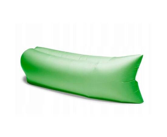 Canapea gonflabila, verde, 260x70 cm