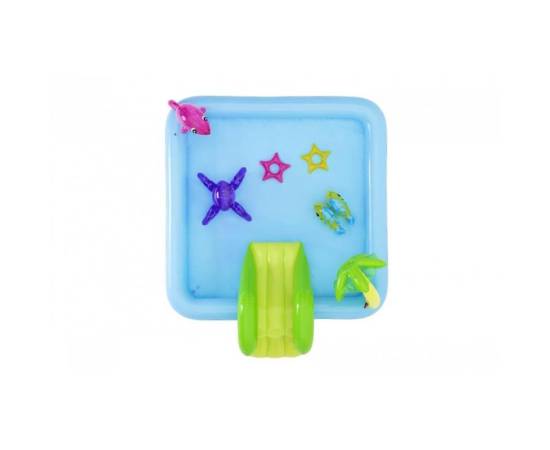 Piscina gonflabila pentru copii, de joaca, cu tobogan, 239x206x86 cm, bestway fantastic aquarium, 4 image