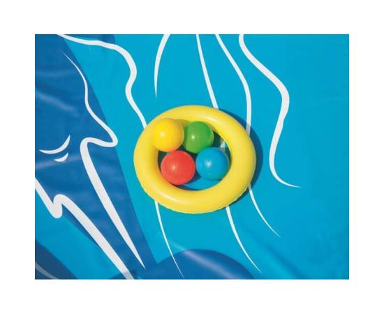 Piscina gonflabila pentru copii, de joaca, cu tobogan, 265x265x104 cm, bestway laguna lava, 3 image