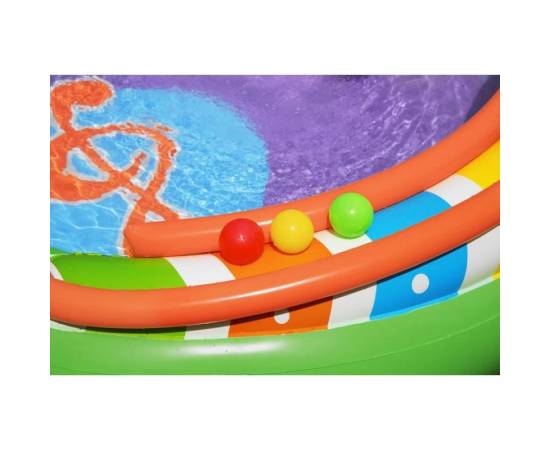 Piscina gonflabila pentru copii, de joaca, cu tobogan, 295x190x137 cm, bestway sing 'n splash, 6 image