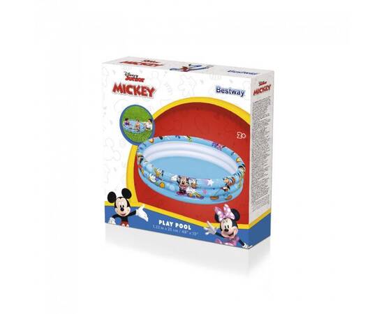 Piscina gonflabila pentru copii, rotunda, model mickey mouse, 122x25 cm, 8 image