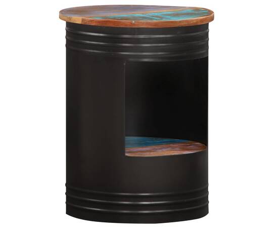 Măsuță de cafea, 43 x 55 cm, lemn masiv reciclat, 10 image
