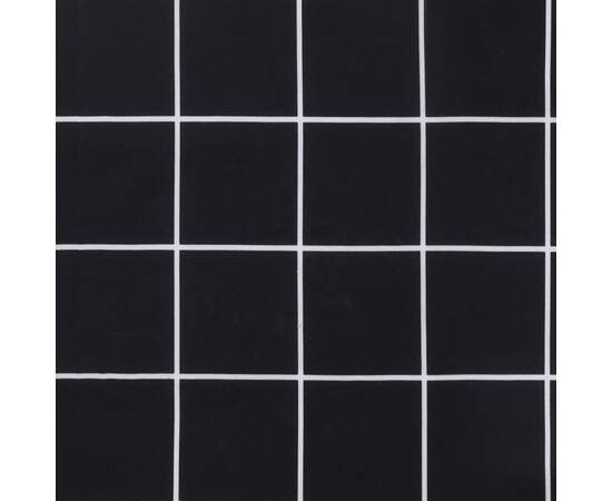 Pernă de paleți, negru, carouri, 50x50x12 cm, textil, 9 image